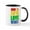 White/Black Inside, variant on CafePress - June 26 2016 Love Wins Mugs - 11 oz Ceramic Mug - Novelty Coffee Tea Cup