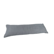 20"X48"Double Side Zipper Microsuede Body Pillow Cover Pillowcase Silver Grey Gray Vivid Colors (4 Feet Long)