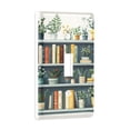 thumbnail image 2 of Yayeee Toggle Light Switch Wall Plate 1-Gang 4.5"x2.7" Home Decorative Outlet Cover, White Shelf, 2 of 7