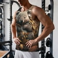 thumbnail image 5 of KLL Cute Fallen Leaf Koala Print Men's Muscle Gym Workout Stringer Tank Tops Bodybuilding Fitness T-Shirts Tank Tops Men-XX-Large, 5 of 7