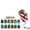 B#12 lenses, variant on Christmas Car Projector Light with 12 Projection Films, 1 Projector and 12 Films, USB Powered Merry Ride Design for Parked Car and Holiday Party Decoration