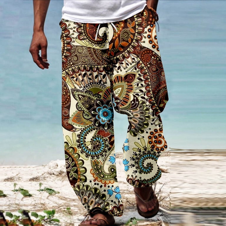 パンツ Psychedelic Checker African pants Amazon.com: QIAOZHI Women