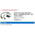 thumbnail image 2 of Manual Trans Output Shaft Speed Sensor - Compatible with 1986 - 1987 Chrysler LeBaron, 2 of 2