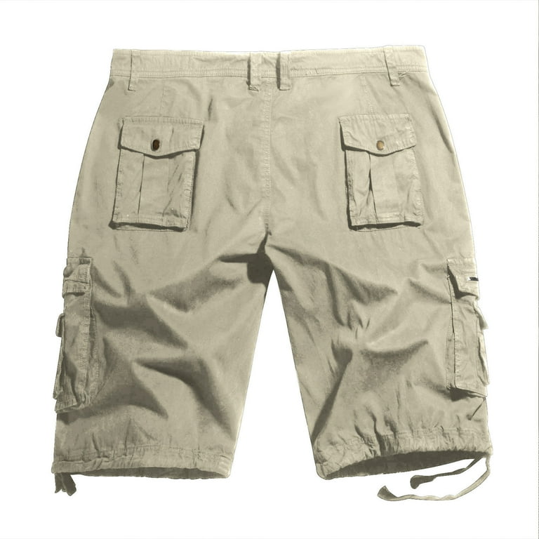 Clearance RYRJJ Men's Cotton Casual Sweat Shorts 3/4 Jogger Capri