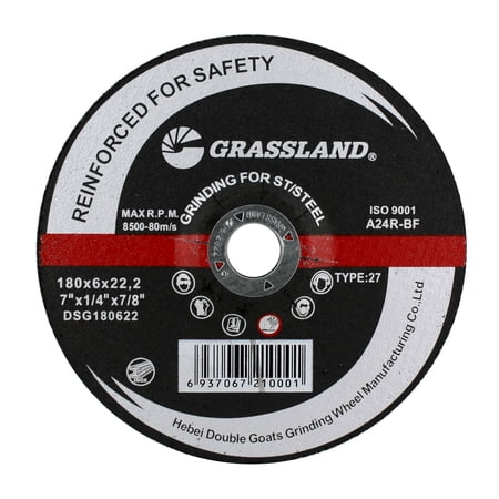 Grinding Disc, Stainless Steel Grinding wheel - 7" x 1/4" x 7/8" - T27 - (25 PACK)