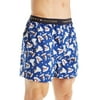 Men's Tommy Hilfiger 09T3120 Holiday Print 100% Cotton Woven Boxer (Island Blue XL)