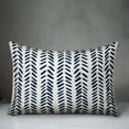 thumbnail image 2 of Creative Products Navy and White Modern Herringbone 14x20 Spun Poly Pillow, 2 of 2