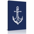thumbnail image 2 of Canvas Wall Art Coastal Canvas Art Print Illustration Anchor Rope Pictures Wall Decor for Living Room Bedroom Artwork Decorations Stretched Framed Ready to Hang 20"x30", 2 of 9