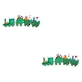 thumbnail image 2 of Advancent Tren de Navidad de Fiesta de Navidad Decoraciones de jardín de infantes para el hogar Regalos de Navidad Adorno de Navidad Año Nuevo verde 2piezas Advancent CBP003129, 2 of 6