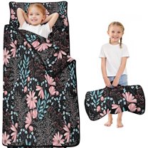 Pioneer Flower Floral Print Pattern Toddler Nap Mats for Kids Preschool,Sleeping Mat Bag or Kids,Toddler Sleeping Bag,Toddler Nap Mat or Daycare