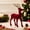 A, variant on Cififendec Christmas Flocked Reindeer Tabletop Figurine, 8.7" x 5.3", Glitter Antler Decor Statue for Mantel Display