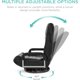 thumbnail image 3 of Songqin Swivel Gaming Chair 360 Degree Multipurpose Floor Chair Rocker for TV, Reading, Playing Video Games w/Lumbar Support, Armrest Handles, Adjustable Foldable Backrest - Black/Gray, 3 of 14