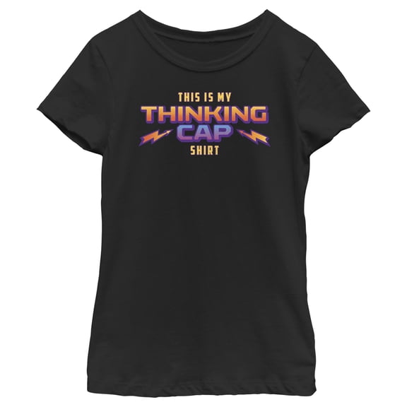 Netflix Girl's Stranger Things Dustin's Thinking Cap Costume Graphic T-Shirt
