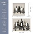 thumbnail image 2 of Yayeee Toggle Light Switch Wall Plate 2-Gang 4.56"x4.48" Decorative Outlet Cover, Hand Drawn Christmas Trees, 2 of 7