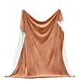 thumbnail image 3 of Cozy Plush / Sherpa Reversible Throw Blanket, 50" x 60", Terracotta, 3 of 6