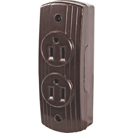 Cooper 542B-BOX Duplex Receptacle, 125 V, 15 A, Brown ...