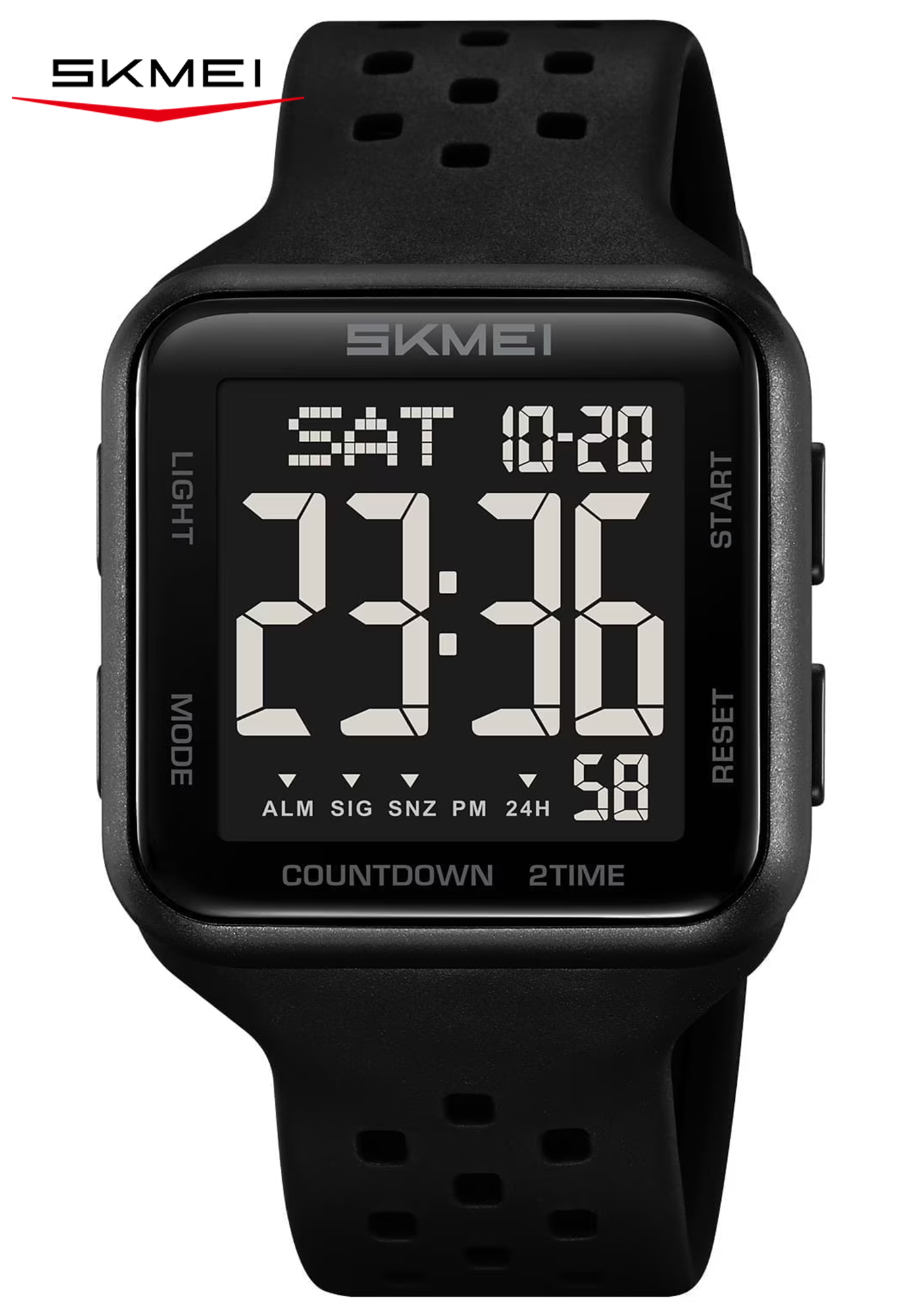 SKMEI Mens Watch Digital Outdoor Sports Waterproof Large Face Wrist Watches for men with LED Back Ligh/Alarm/Stopwatch