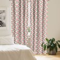 thumbnail image 2 of Ambesonne Floral Window Curtains, Rosehip Branches Botanical, Each 28" W x 95" L, Vermilion Fern Green, 2 of 4