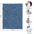 thumbnail image 4 of Sun Moon Cloud Star Pattern Blanket,Comfortable Soft Flannel Throw Blanket,All Season,Warm Lightweight Blankets for Sofa Bed Couch Living Room Chair,30"x40", 4 of 4