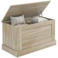 thumbnail image 1 of HOMCOM Modern Storage Chest, Living Room Wooden Box, 31.5", Natural, 1 of 10