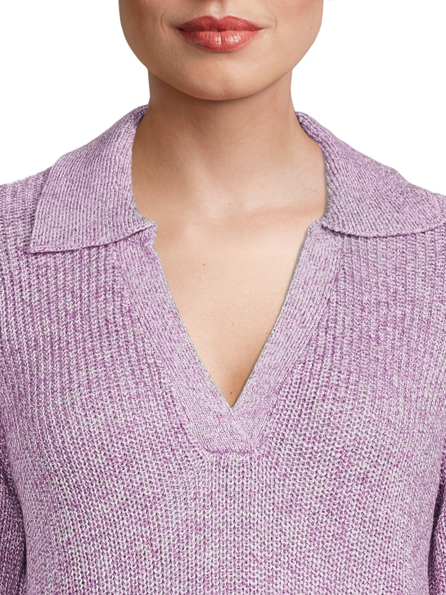 Time and Tru Women's Polo Sweater - image 5 of 5