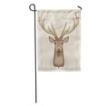 thumbnail image 1 of KDAGR Symbol Deer Head Christmas Club Cute Drawing Drawn Emblem Garden Flag Decorative Flag House Banner 28x40 inch, 1 of 2