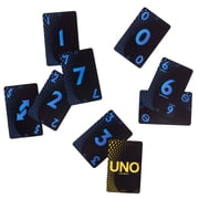 UNO Card Game Gold Edition for Kid, Adult & Family Nights, Collectible Deck with Foil Accents