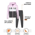 thumbnail image 2 of RBX Girls Sweatpants Set - 2 Piece Fleece Zip Up Girls Sweatshirt and Jogger Sweatpants Set (7-16), 2 of 7
