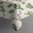 thumbnail image 3 of Beige Buffalo Skull Cactus Succulent Pattern Rectangle Tablecloth 60"x84",Waterproof Polyester Rectangle Table Cloth, Wipeable Spillproof Polyester Tablecloth for Dining, Camping, Indoor and Outdoor, 3 of 5