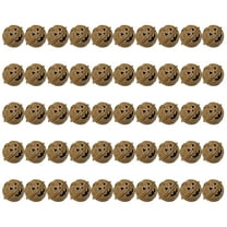 PEIBang Rusty Metal Pumpkin Jingle Bells for Halloween Decor,50pcs,Vintage Rusted Look,1.02in H x 1.14in W,Perfect for Crafts,Jewelry,and Party Decorations