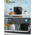 thumbnail image 6 of CROWNFUL Mini Fridge, 4 Liter/6 Cans Portable Skincare Fridge, AC/12V DC Cooler and Warmer Personal Refrigerator, 6 of 9