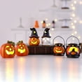 thumbnail image 4 of Halloween Jack-O-Lantern Lights, Cute Pumpkin Statue Decor with LED Lights, Battery Operated Table Ornaments for Home Party Decor, 4 of 5