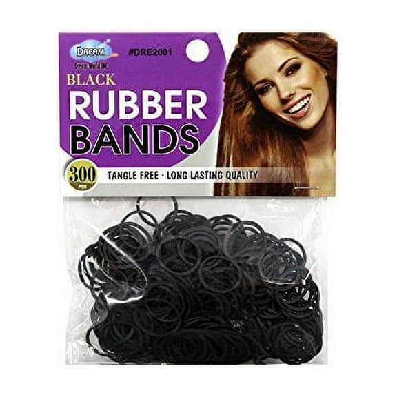 Dream Black Rubber Bands 300ct (dre2001)