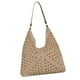 thumbnail image 4 of Bolso de hombro tejido, bolso de hombro informal de crochet para verano, para viajes y vacaciones en la playa Beige, 4 of 8
