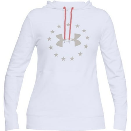 Under Armour 1305242100XS Womens Freedom Threadborne White Hoodie XS