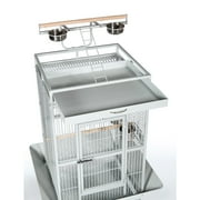 Prevue Pet Products Select Wrought Iron Parrot Bird Cage 24x20x60, Pewter