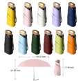 thumbnail image 4 of Sunny Umbrella Rain Cover Sweet Gift Business Workmanship Capsule Folding Design Multicolored Long-lasting Capsule Craftsmanship for Girl Light Green, 4 of 8
