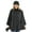 Charcoal, variant on Women's Sherpa Trim Polar Fleece Wrap with Matching Gloves and Hat