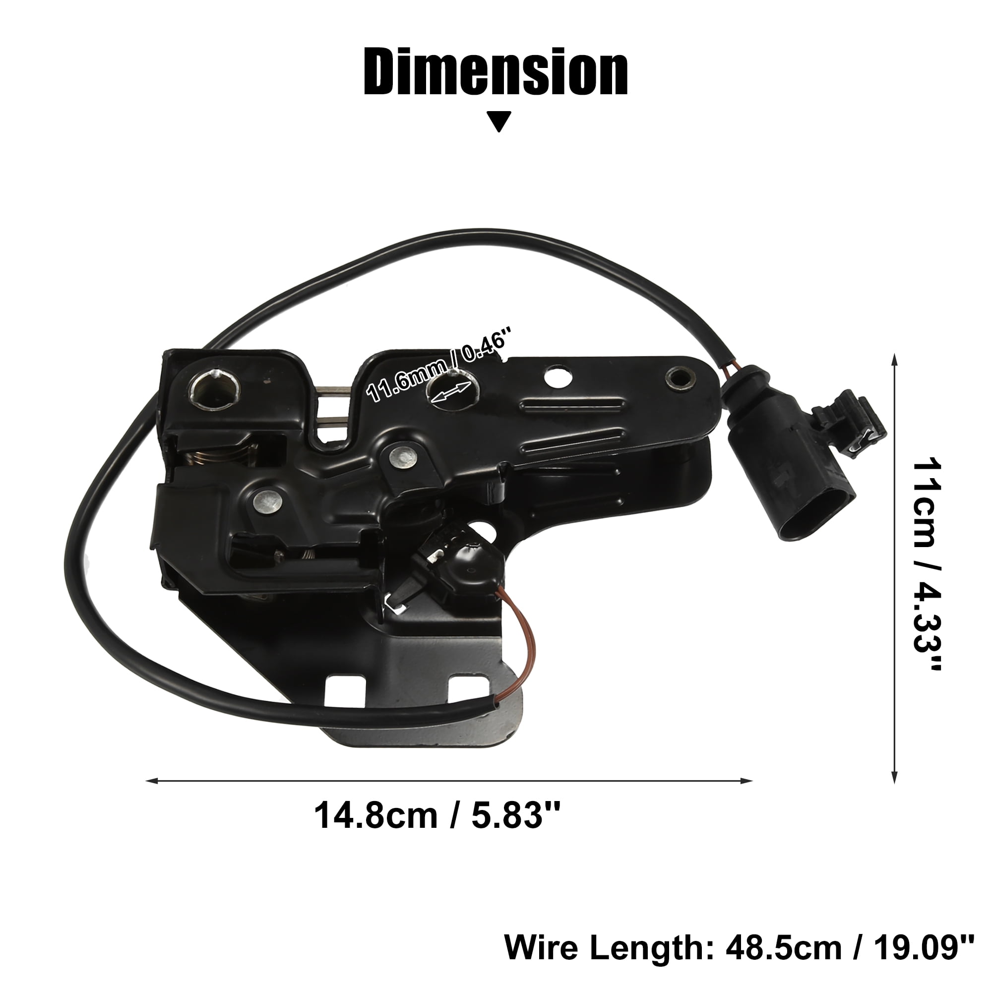 Unique Bargains Front Lower Hood Lock Lid Latch Replacement Fit for Audi A4 Quattro