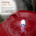 thumbnail image 4 of Alpine Corporation DIG100XS-RD Outdoor Floor Antique Jar Water Fountain with LED Lights, Vintage Light Waterfall, 33", Red, 4 of 13