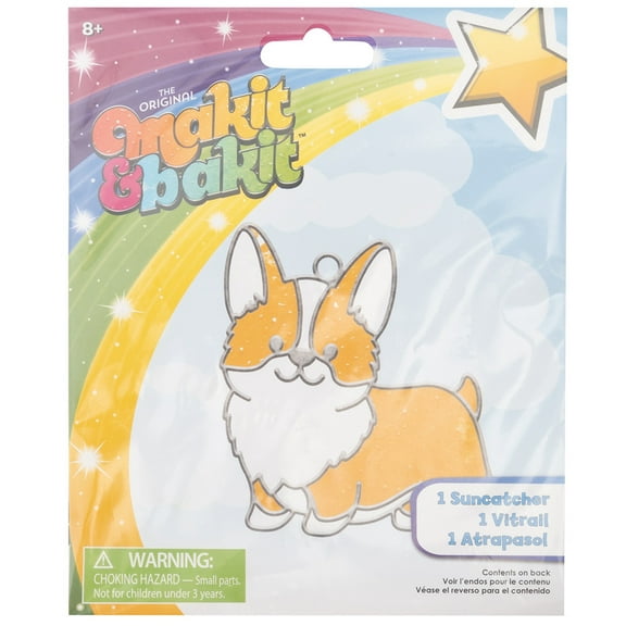 Colorbok Makit & Bakit Suncatcher Kit-Corgi