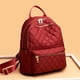 thumbnail image 1 of Mochila de tela Oxford, moderna mochila retro con hilo bordado de diamantes, mochila informal combinable para mujer, 1 of 5