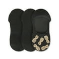 thumbnail image 2 of MeMoi Women's 3 Pair Pack Golden Pineapples No Show Liner Socks - Womens - Female (One Size, Black/Gold), 2 of 2