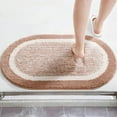 thumbnail image 5 of sruoe Bath Rugs, Bath Mats for Bathroom Floor, Bathroom Rugs, Non Slip WaterAbsorbent Stain Resistant Bath Mats, Polyester Mat, Bathroom Door Mat Household Use, Brown, 5 of 5