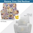 thumbnail image 4 of Kuiaobaty Mandala Flower Pattern Recliner Chair Cover Easy Replacement Reclining Sofa Slipcover Breathable Reclining Slipcover Durable Recliner Couch Cover with Side Pocket for Pets, 4 of 8
