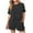 Dark Gray, variant on Timegard Lounge Sets for Women Ribbed Short Sleeve Tee Shorts with Pockets Summer Outfits Solid Color