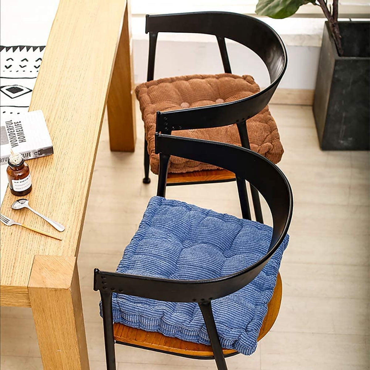 YEERSWAG Chair Cushion 18x18 inch Chair Pad for Dining Chair Patio Chair Office Chair, 1pc