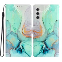 Wallet Case for Samsung Galaxy A54 5G with Colorful Painting Pattern PU Leather Magnetic Kickstand Flip Folio Cover, Card Slots Holder Soft Silicone Shockproof Protective Case,Pattern-E