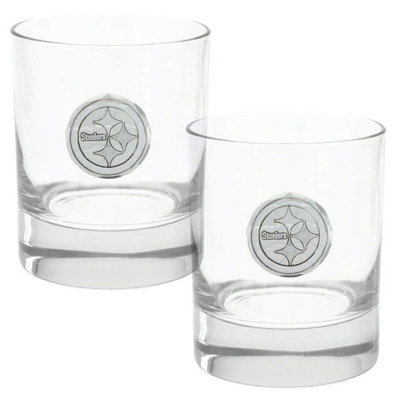 Pittsburgh Steelers Two-Piece 11oz. Rocks Glass Set