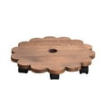 thumbnail image 1 of Support de Jardinière en Bois Mobile avec Roues Support de Pot de Fleurs, 1 of 7
